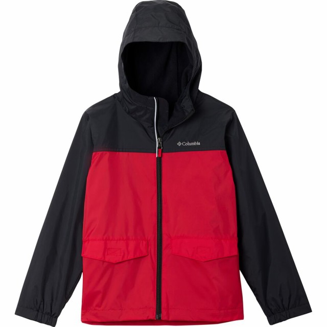 (取寄) コロンビア ボーイズ レイン-ジラ リ ジャケット - ボーイズ Columbia boys Rain-Zilla II Jacket - Boys' Black/Mountain Redの通販は