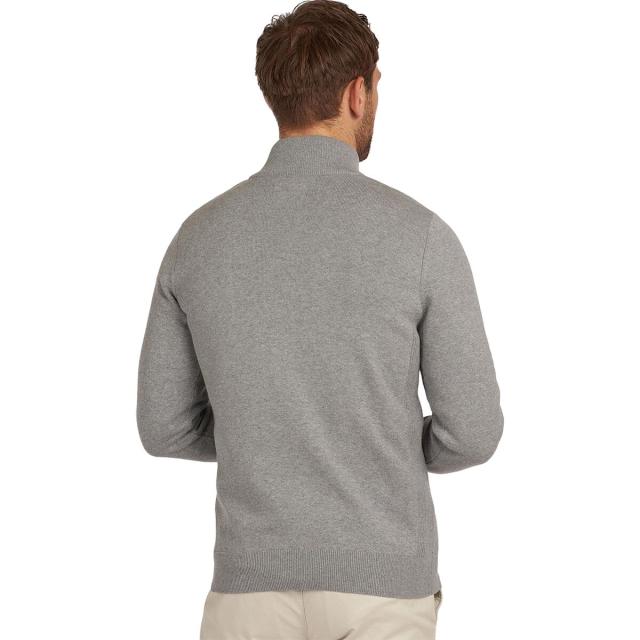 (取寄) バブアー メンズ コットン 1/2-ジップ セーター - メンズ Barbour men Cotton 1/2-Zip Sweater - Men's Grey Marl