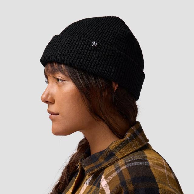 (取寄) バックカントリー ロールド ビーニー Backcountry Capra Rolled Beanie Black