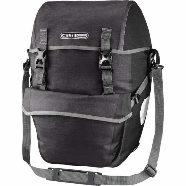 (取寄) オルトリーブ バイク-パッカー プラス パニエ - ペア Ortlieb Bike-Packer Plus Panniers - Pair Granite/Blackの通販は
