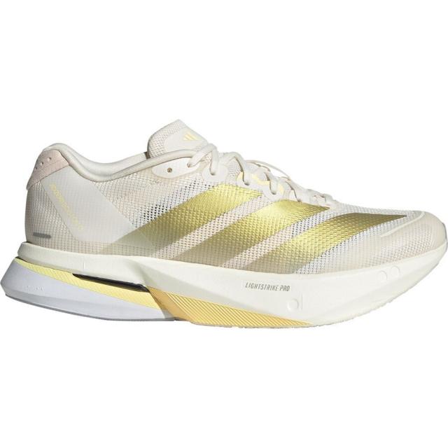 (取寄) アディダス レディース アディゼロ ボストン 13 ランニング シューズ - ウィメンズ Adidas women Adizero Boston 13 Running Shoe - Women's Chalk White/Gold llic/Orange Tint