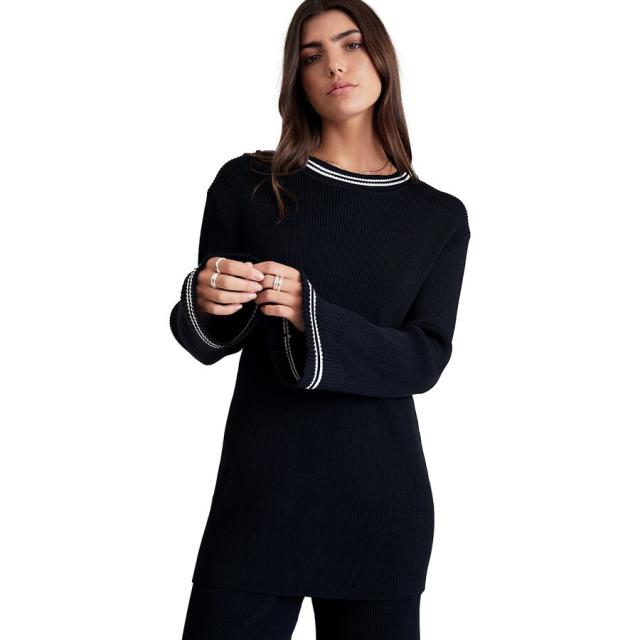 (取寄) レディース リブ ストライプド クルー - ウィメンズ All Fenix women Rib Striped Crew - Women's Blackの通販は