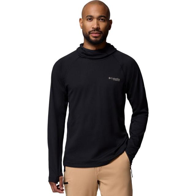 (取寄) コロンビア メンズ フーデット プルオーバー シャツ - メンズ Columbia men DriVenture Hooded Pullover Shirt - Men's Black