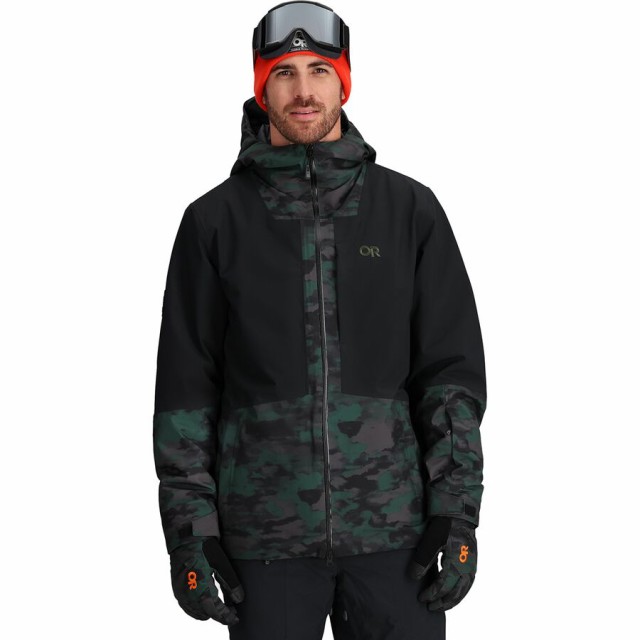 (取寄) アウトドア リサーチ メンズ スノースクリュー ジャケット - メンズ Outdoor Research men Snowcrew Jacket - Men's Grove Camo/B