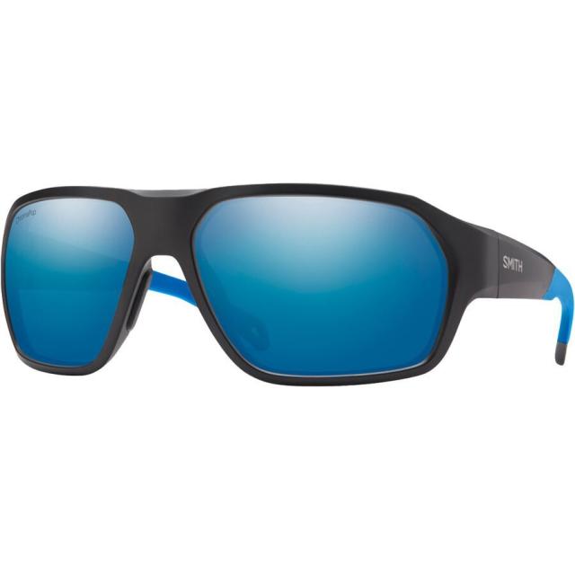 (取寄) スミス デッキボス ポーラライズド サングラス Smith Deckboss Polarized Sunglasses Matte Black/Blue/ChromaPop Glass Polarized Blue Mirrorの通販は