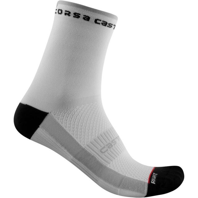 (取寄) カステリ レディース ロッソ コルサ 11 ソック - ウィメンズ Castelli women Rosso Corsa 11 Sock - Women's Black/Whiteの通販は 6,890円