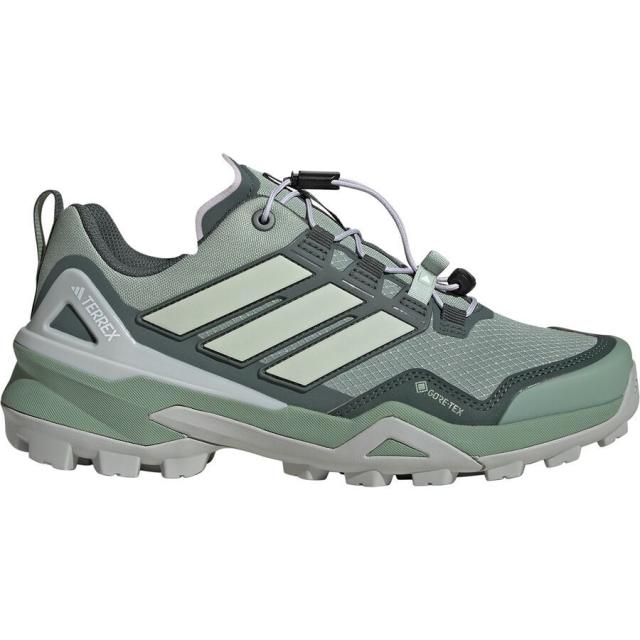 (取寄) アディダステレックス レディース テレックス スカイチェイサー Gtx ハイキング シューズ - ウィメンズ Adidas TERREX women Terrex Skychaser GTX Hiking Shoe - Women's Silver Green/Linen Green/Legend Ivy