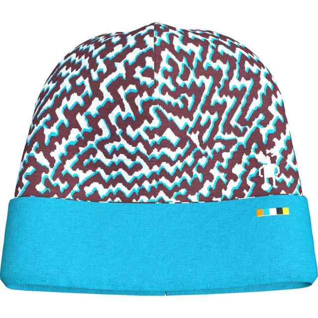 (取寄) スマートウール キッズ メリノ 250 リバーシブル パターン カフド ビーニー - キッズ Smartwool kids Merino 250 Reversible Pattern Cuffed Beanie - Kids' Purple Iris Retro Lineの通販はニット帽