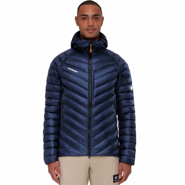 (取寄) マムート メンズ ブロード ピーク イン フーデット ジャケット - メンズ Mammut men Broad Peak IN Hooded Jacket - Men's Marine/Blackの通販は 55,017円