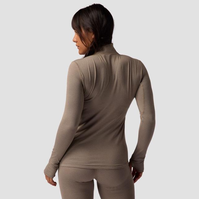 (取寄) バックカントリー レディース パインズ ベースレイヤー— 1/4-ジップ トップ - ウィメンズ Backcountry women Pines Microgrid Ultra-Lt Baselayer 1/4-Zip Top - Women's Fallen Rock