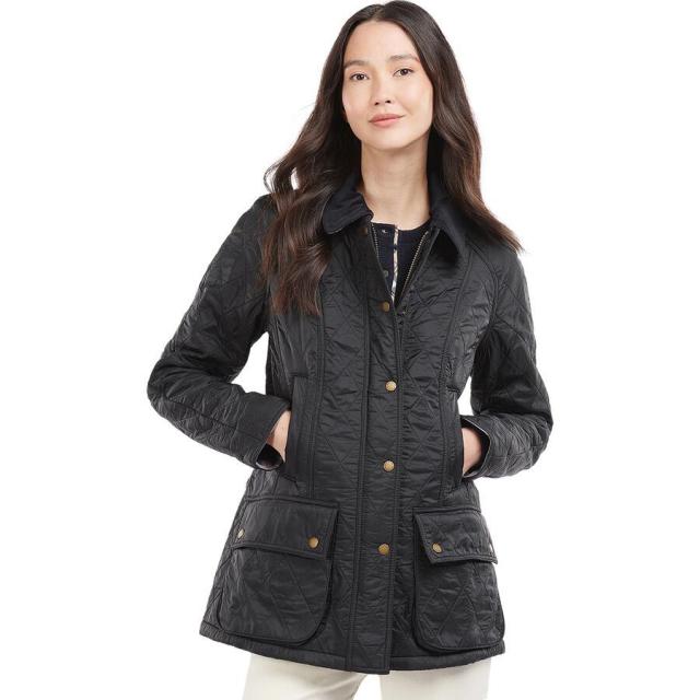 (取寄) バブアー レディース ビードネル ポーラーキルト ジャケット - ウィメンズ Barbour women Beadnell Polarquilt Jacket - Women's Black/Black