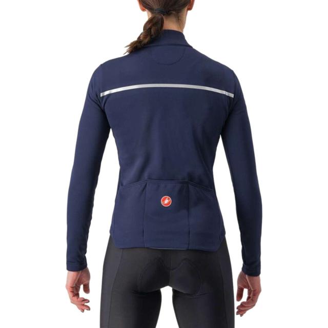 CASTELLI SINEGIA2 JERSEY レディース M CASTELLI Sinergia 2 Women's FZ Jersey - Light Black / White