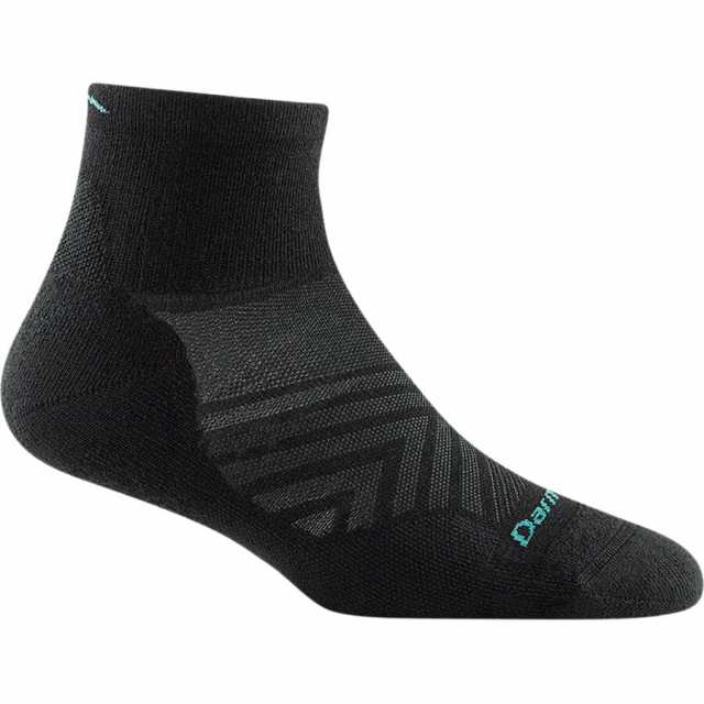 (取寄) ダーンタフ レディース ラン 1/4 ウルトラ-ライトウエイト クッション ソック - ウィメンズ Darn Tough women Run 1/4 Ultra-Lightweight Cushion Sock - Women's Blackの通販は