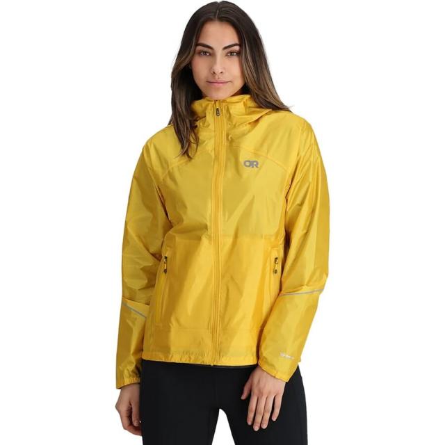 (取寄) アウトドア リサーチ レディース ヘリウム レイン ジャケット - ウィメンズ Outdoor Research women Helium Rain Jacket - Women's Saffronの通販は