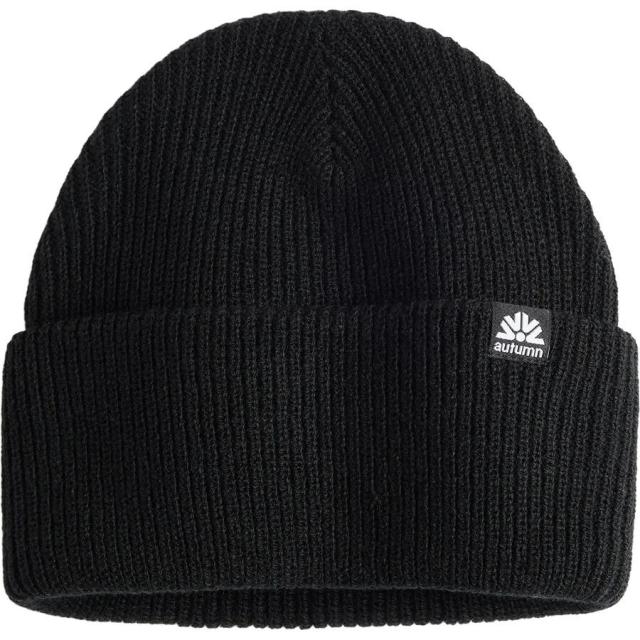(取寄) オータム シンプル ソリッド ビーニー Autumn Simple Solid Beanie Black