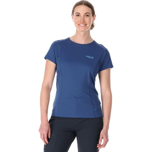 (取寄) ラブ レディース フォース ショートスリーブ T-シャツ - ウィメンズ Rab women Force Short-Sleeve T-Shirt - Women's Nightfall Blueの通販は