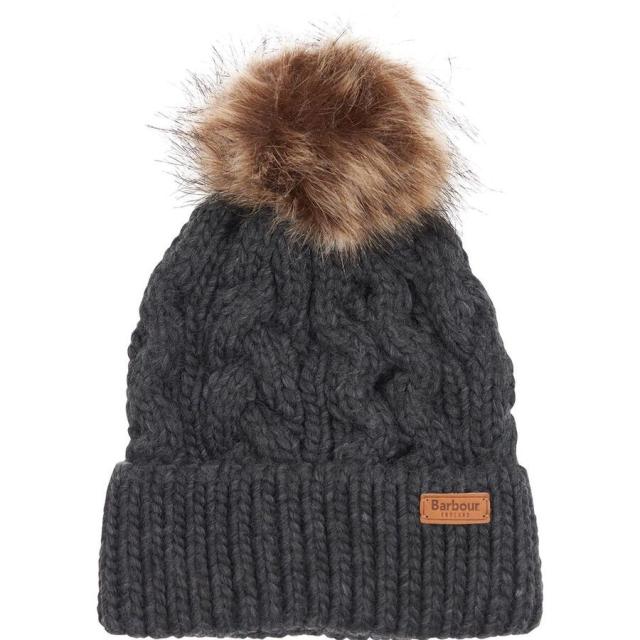 (取寄) バブアー ペンショウ ケーブル ビーニー Barbour Penshaw Cable Beanie Charcoal