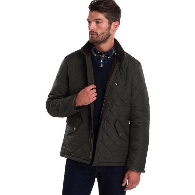 (取寄) バブアー メンズ パウエル キルテッド ジャケット - メンズ Barbour men Powell Quilted Jacket - Men's Sage/Olive