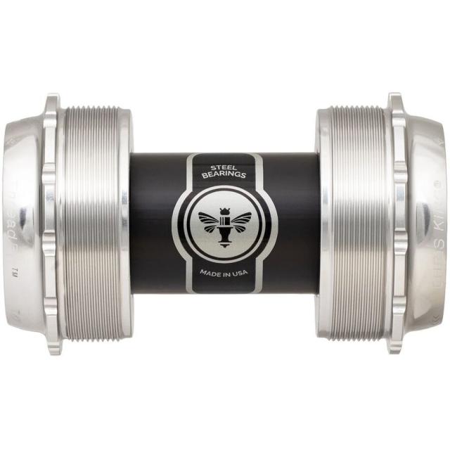 (取寄) クリスキング スレッドフィット T47-24x ボトム ブラケット Chris King ThreadFit T47-24x Bottom Bracket Silver