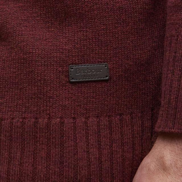 (取寄) バブアー メンズ ケルソン 1/2-ジップ ニット ジャンパー - メンズ Barbour men Kelson 1/2-Zip Knitted Jumper - Men's Fired Brick