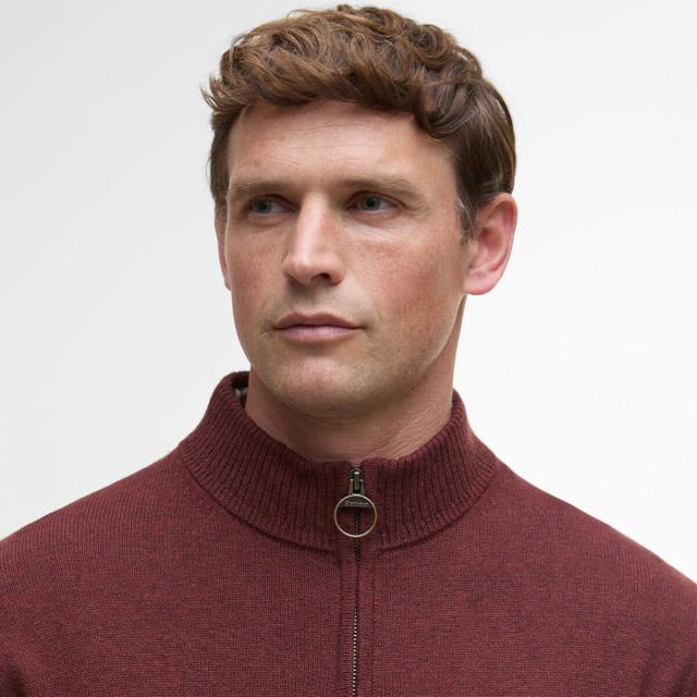 (取寄) バブアー メンズ ケルソン 1/2-ジップ ニット ジャンパー - メンズ Barbour men Kelson 1/2-Zip Knitted Jumper - Men's Fired Brick