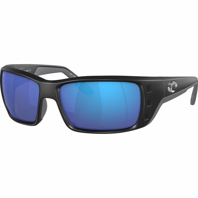 (取寄) コスタ パーミット 580G ポーラライズド サングラス Costa Permit 580G Polarized Sunglasses Matte Black/Blue Mirror