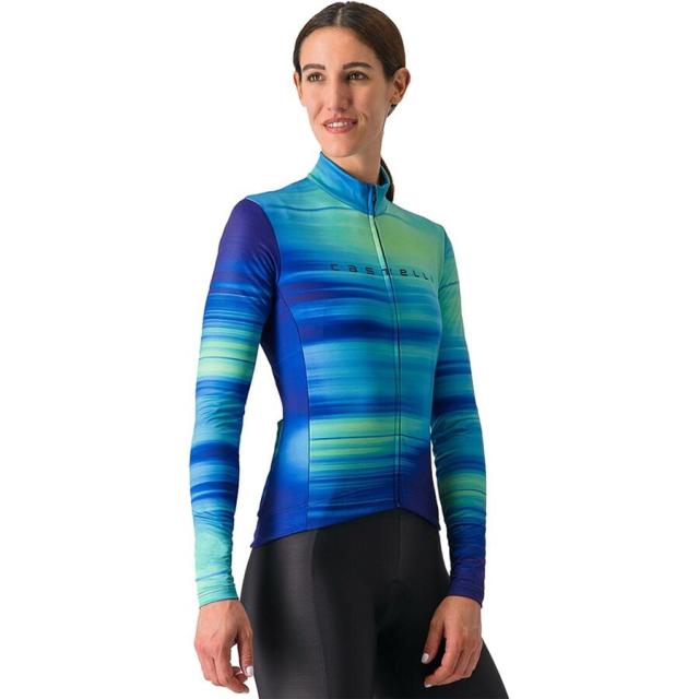 (取寄) カステリ レディース フェーズ ロング-スローブ ジャージ - ウィメンズ Castelli women Phase Long-Sleeve Jersey - Women's Multicolor Blueの通販は