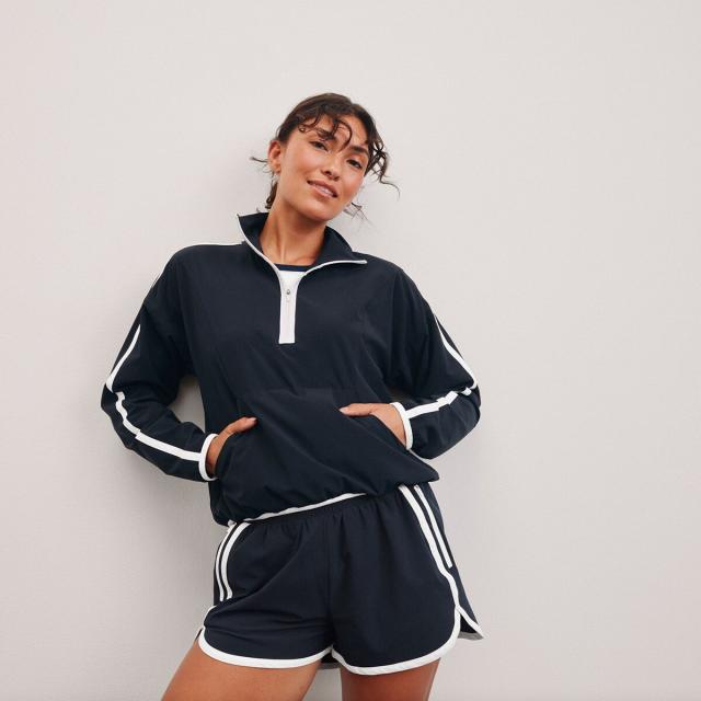 (取寄) ビヨンドヨガ レディース コントラスト 1/2-ジップ プルオーバー - ウィメンズ Beyond Yoga women Contrast 1/2-Zip Pullover - Women's Nocturnal Navy/True White