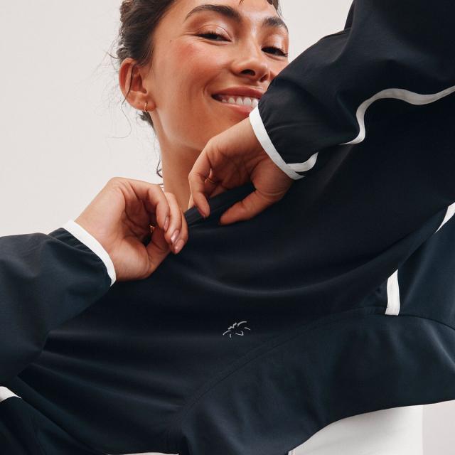 (取寄) ビヨンドヨガ レディース コントラスト 1/2-ジップ プルオーバー - ウィメンズ Beyond Yoga women Contrast 1/2-Zip Pullover - Women's Nocturnal Navy/True White