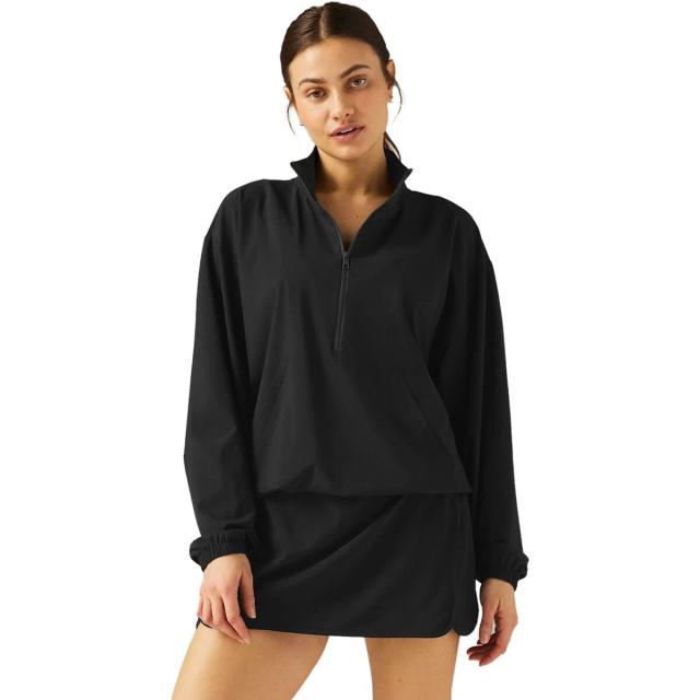 (取寄) ビヨンドヨガ レディース イン ストライド 1/2-ジップ プルオーバー - ウィメンズ Beyond Yoga women In Stride 1/2-Zip Pullover - Women's True Black