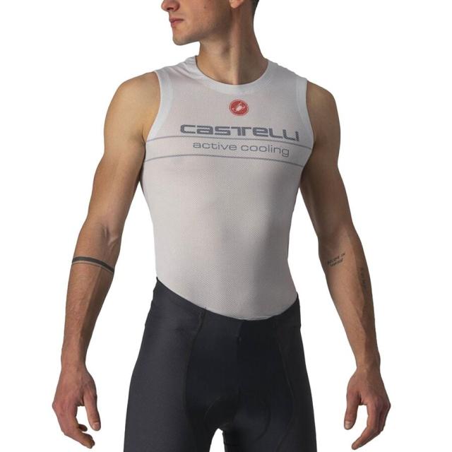 (取寄) カステリ メンズ アクティブ クーリング スリーブレス ベースレイヤー— - メンズ Castelli men Active Cooling Sleeveless Baselayer - Men's Silver Grayの通販は