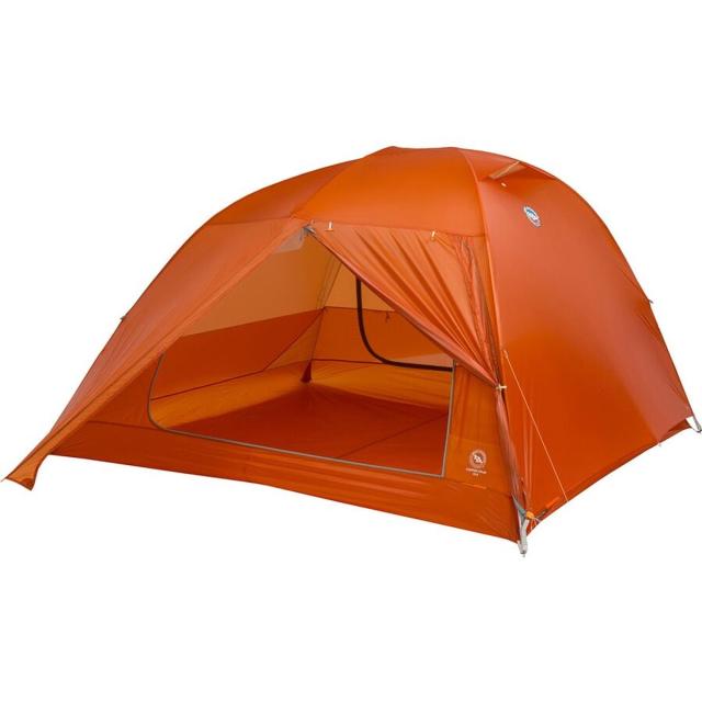 (取寄) ビッグアグネス コッパー シュプール UL4 テント: 4-パーソン 3-シーズン Big Agnes Copper Spur UL4 Tent: 4-Person 3-Season Tangelo