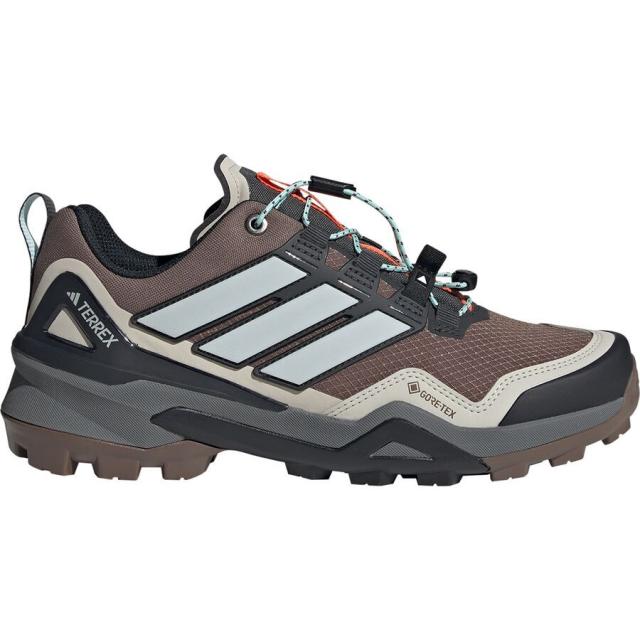 (取寄) アディダステレックス レディース テレックス スカイチェイサー Gtx ハイキング シューズ - ウィメンズ Adidas TERREX women Terrex Skychaser GTX Hiking Shoe - Women's Earth Strata/Grey One/Semi Flash Aqua