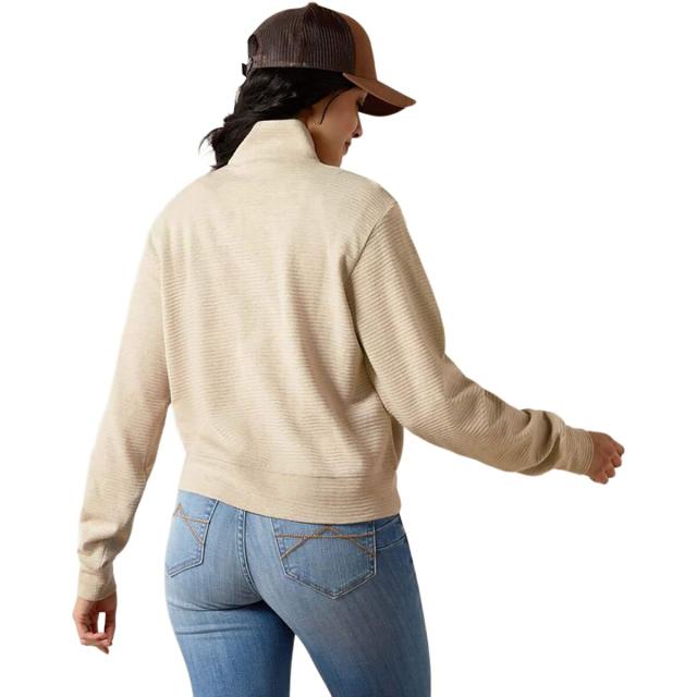 (取寄) アリアット レディース ハイ ヌーン 1/2-ジップ プルオーバー - ウィメンズ Ariat women High Noon 1/2-Zip Pullover - Women's Oatmeal Heather