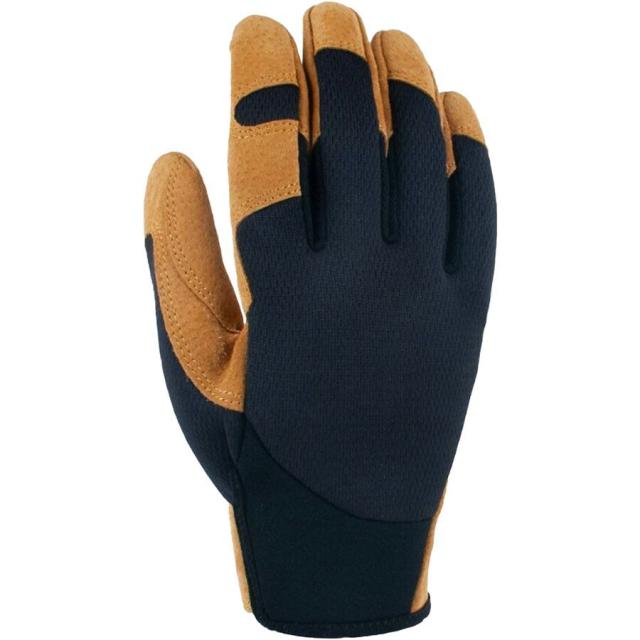 (取寄) メンズ レザー ハイ デクステリティ セキュア カフ グローブ - メンズ Carhartt Gloves men Leather High Dexterity Secure Cuff Glove - Men's Black/Barley