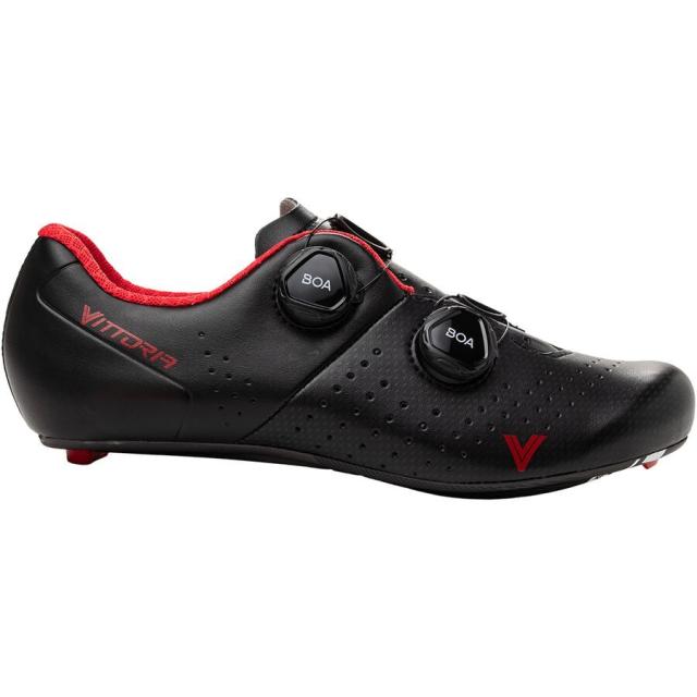 (取寄) ベローチェ カーボン サイクリング シューズ Vittoria Cycling Shoes Veloce Carbon Cycling Shoe Black/Red