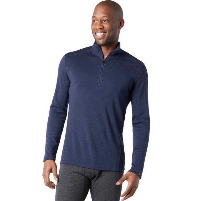 (取寄) スマートウール メンズ クラシック サーマル メリノ 1/4-ジップ ベース レイヤー - メンズ Smartwool men Classic Thermal Merino 1/4-Zip Base Layer - Men's Deep Navyの通販は