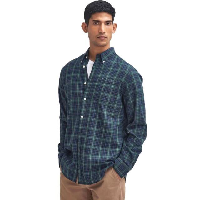 (取寄) バブアー メンズ タータン テーラード シャツ - メンズ Barbour men Lanark Tartan Tailored Shirt - Men's Green Loch