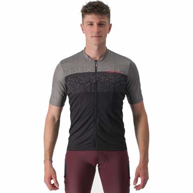 (取寄) カステリ メンズ アンリミテッド エントラータ ジャージ - メンズ Castelli men Unlimited Entrata Jersey - Men's Gunmetal Gray/Blackの通販は 16,186円