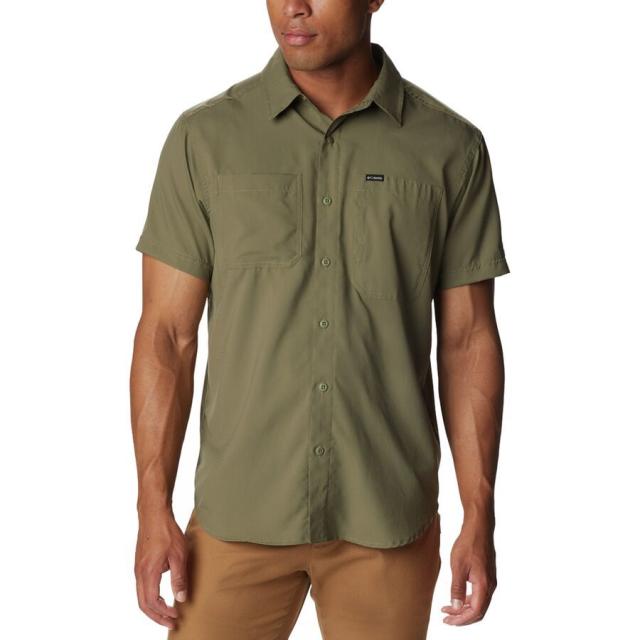 (取寄) コロンビア メンズ シルバー リッジ ユーティリティ ライト ショートスリーブ シャツ - メンズ Columbia men Silver Ridge Utility Lite Short-Sleeve Shirt - Men's Stone Green