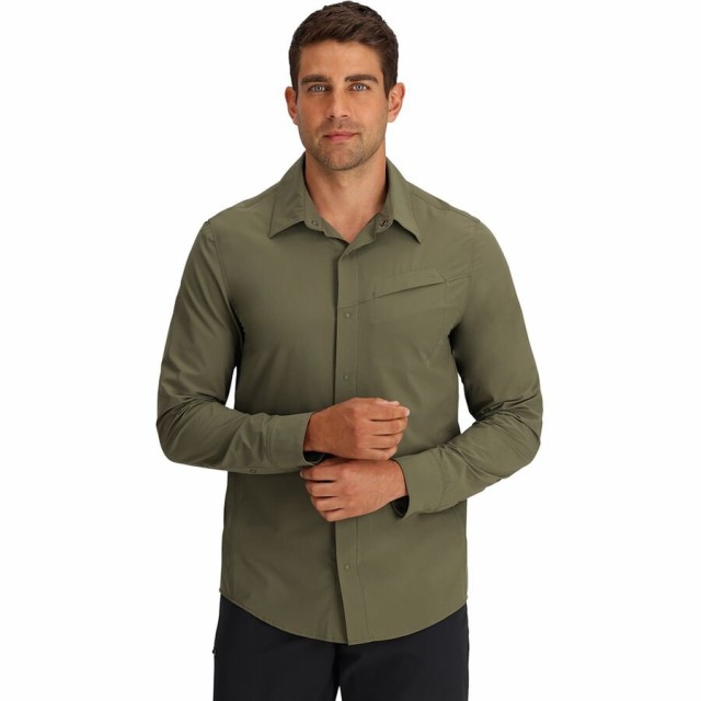 (取寄) アウトドア リサーチ メンズ アストロマン ロング-スローブ サン シャツ - メンズ Outdoor Research men Astroman Long-Sleeve Sun Shirt - Men's Ranger Greenの通販は