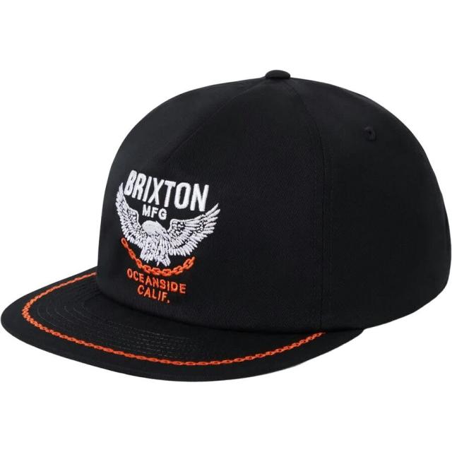(取寄) ブリクストン メンズ ウォーラー HP スナップバック - メンズ Brixton men Waller HP Snapback - Men's Black