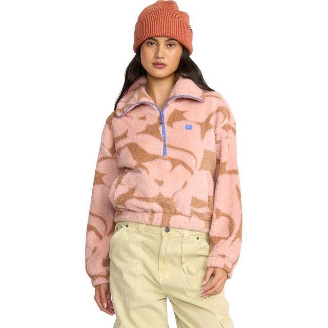 (取寄) ビラボン レディース バーラ 1/2-ジップ フリース プルオーバー - ウィメンズ Billabong women Barra 1/2-Zip Fleece Pullover - Women's Rose Brown