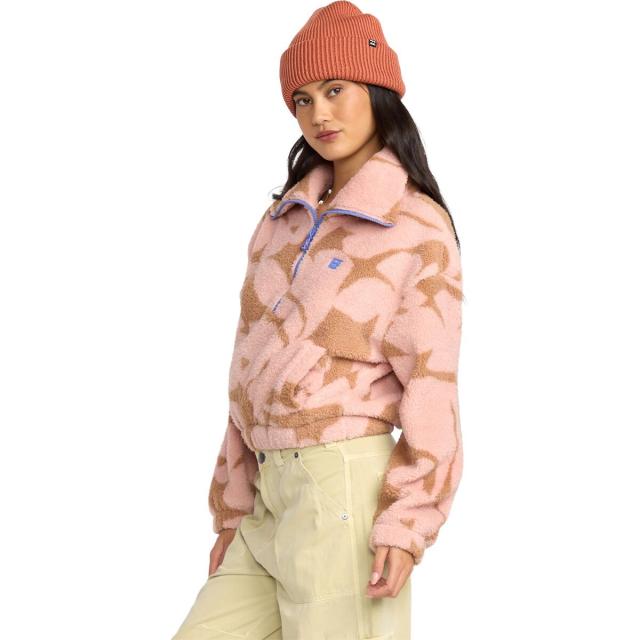 (取寄) ビラボン レディース バーラ 1/2-ジップ フリース プルオーバー - ウィメンズ Billabong women Barra 1/2-Zip Fleece Pullover - Women's Rose Brown