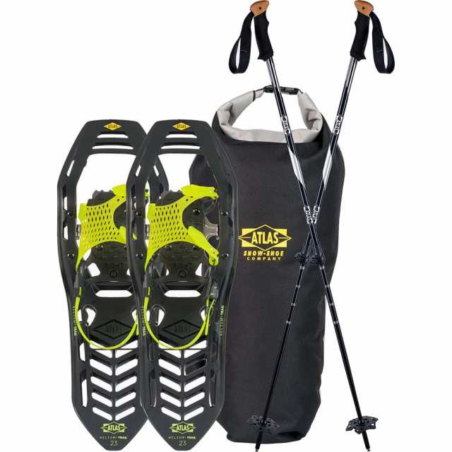 (取寄) アトラススノーシュー ヘリウム トレイル スノーシュー キット Atlas Snowshoes Helium Trail Snowshoe Kit Black