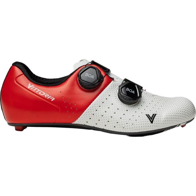 (取寄) ベローチェ カーボン サイクリング シューズ Vittoria Cycling Shoes Veloce Carbon Cycling Shoe White/Red