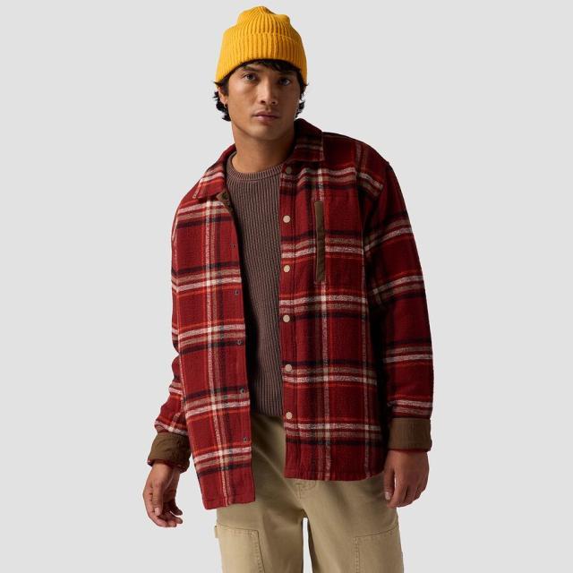 (取寄) バックカントリー メンズ ベンチャー ストレッチ フランネル シャケット - メンズ Backcountry men Venture Stretch Flannel Shacket - Men's Russet Red Plaid