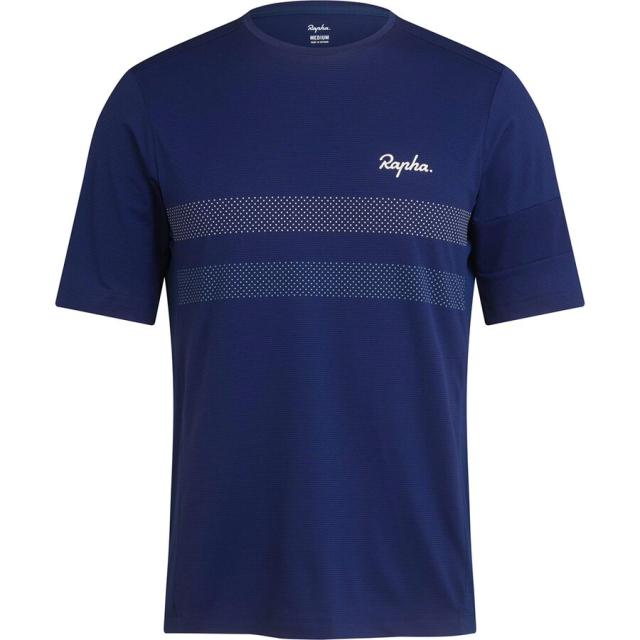 (取寄) ラファ メンズ エクスプロア テクニカル T-シャツ - メンズ Rapha men Explore Technical T-Shirt - Men's Navy/Off-Whiteの通販は