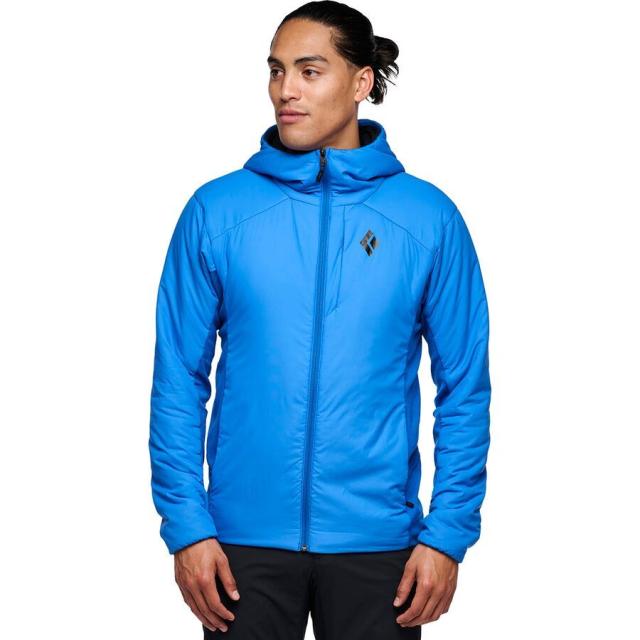 (取寄) ブラックダイヤモンド メンズ ファースト ライト ハイブリット フーデット ジャケット - メンズ  men First Light Hybrid Hooded Jacket - Men's Drifter Blue