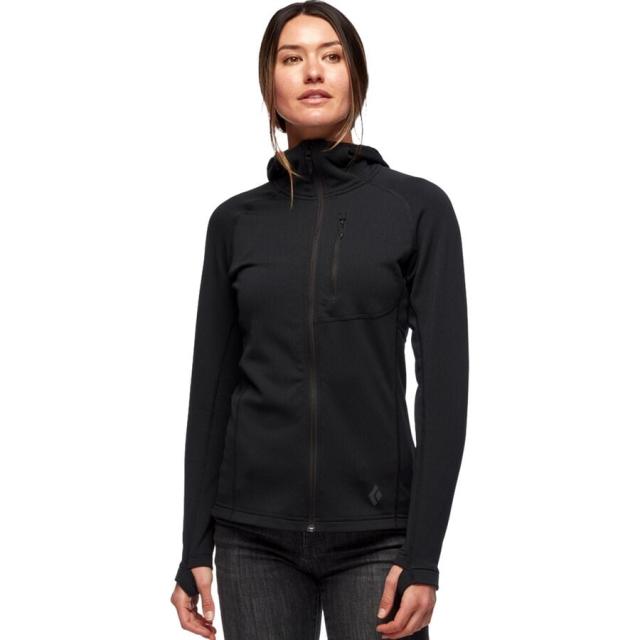 (取寄) ブラックダイヤモンド レディース コウフィシェント フリース フーデット ジャケット - ウィメンズ Black Diamond women Coefficient Fleece Hooded Jacket - Women's Blackの通販は 37,297円